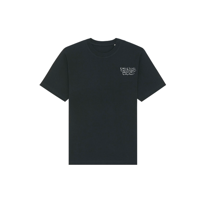 The Stanley/Stella STTU788 Freestyler Black (C002) is a black unisex heavyweight T-shirt with small white text on the upper left corner, made from 100% organic cotton.