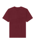 The STTU788 Stanley/Stella Freestyler Burgundy (C244) T-shirt is made from organic cotton and showcased on a white background, highlighting its unisex appeal.