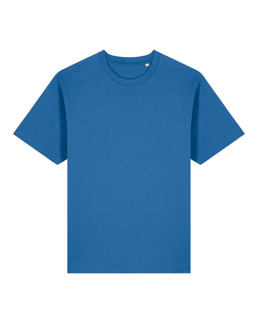 Discover unmatched comfort with the STTU788 Stanley/Stella Freestyler in Mindful Blue. This unisex heavyweight T-shirt, crafted from organic cotton, is an essential addition to any wardrobe.