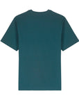 The STTU788 Stanley/Stella Freestyler Stargazer (C702) by Stanley/Stella, a sustainable plain dark green T-shirt made from organic cotton, is displayed against a white background.