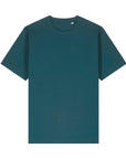 Unisex STTU788 Stanley/Stella Freestyler Stargazer (C702), a plain dark green T-shirt made from organic cotton, displayed on a white background.