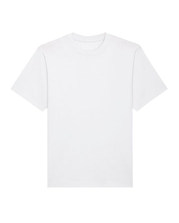 The STTU788 Stanley/Stella Freestyler White (C001) T-shirt by Stanley/Stella is a 100% organic cotton, unisex heavyweight tee in plain white, displayed on a pristine white background.