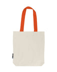 O90002 Neutral Fairtrade Organic Cotton Twill Bag With Contrast Handles