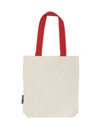 O90002 Neutral Fairtrade Organic Cotton Twill Bag With Contrast Handles