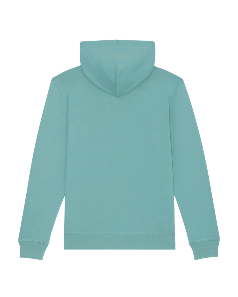 [CLEARANCE] STSU822 Unisex Cruiser Iconic Hoodie Sweatshirt / Teal Monstera