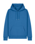 The Stanley/Stella STSU177 Stella/Stella Cruiser 2.0 Mindful Blue (C729) is an organic cotton unisex hoodie sweatshirt with a front pocket and drawstring hood.