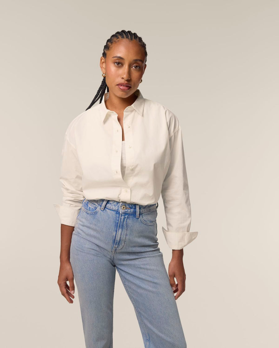 STWW973 Stanley/Stella The Womens Stella Styler Relaxed Poplin Shirt