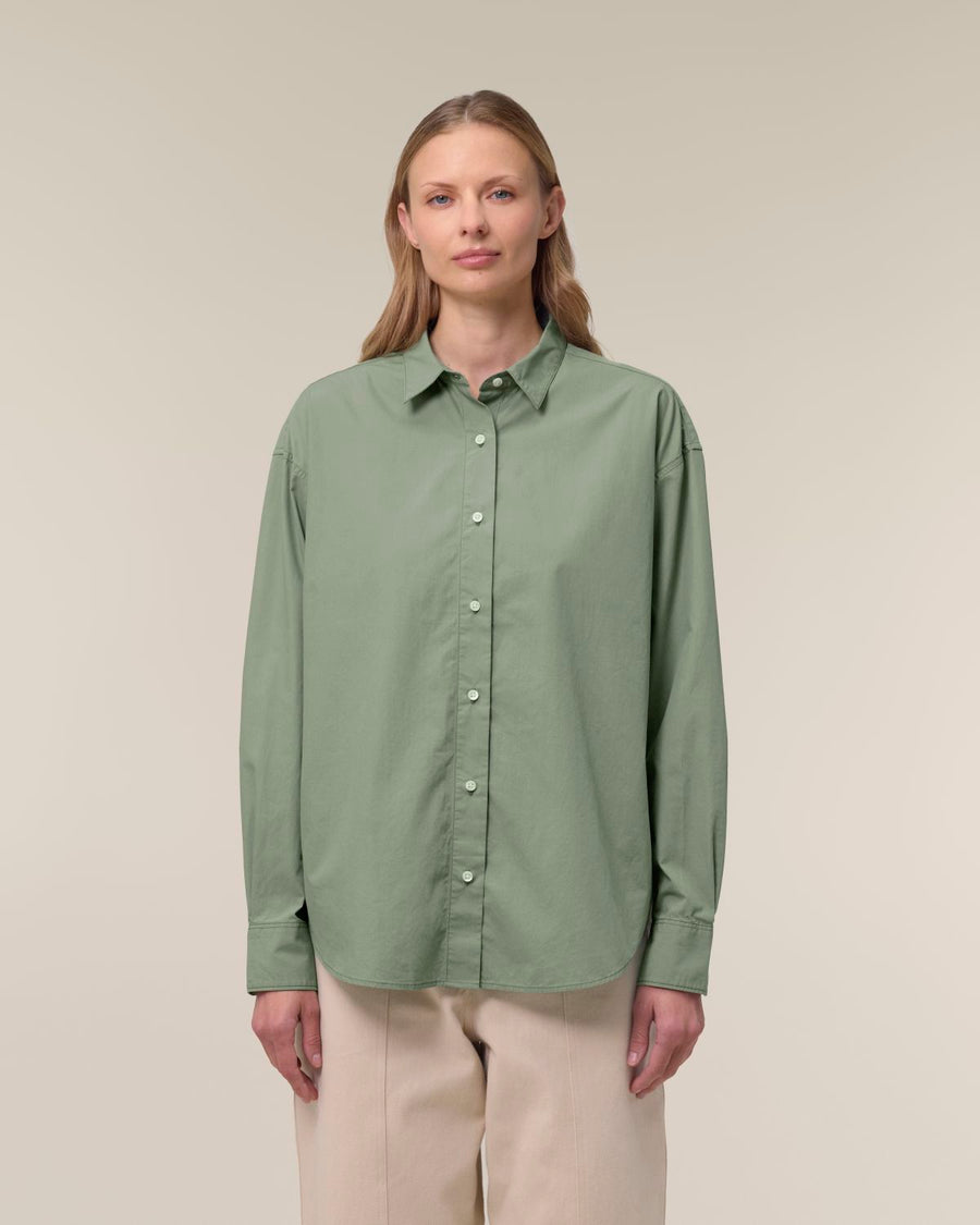 STWW973 Stanley/Stella The Womens Stella Styler Relaxed Poplin Shirt