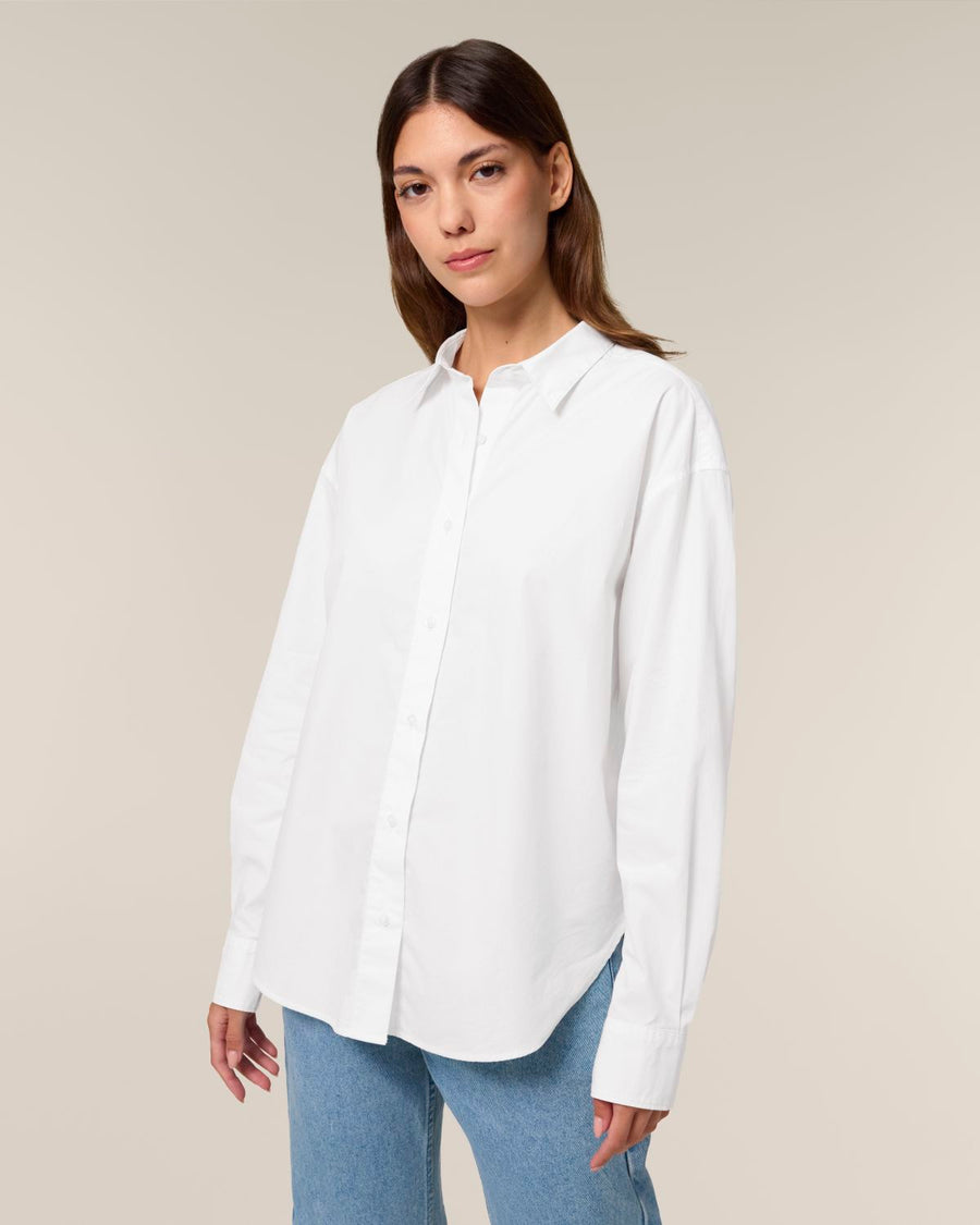 STWW973 Stanley/Stella The Womens Stella Styler Relaxed Poplin Shirt