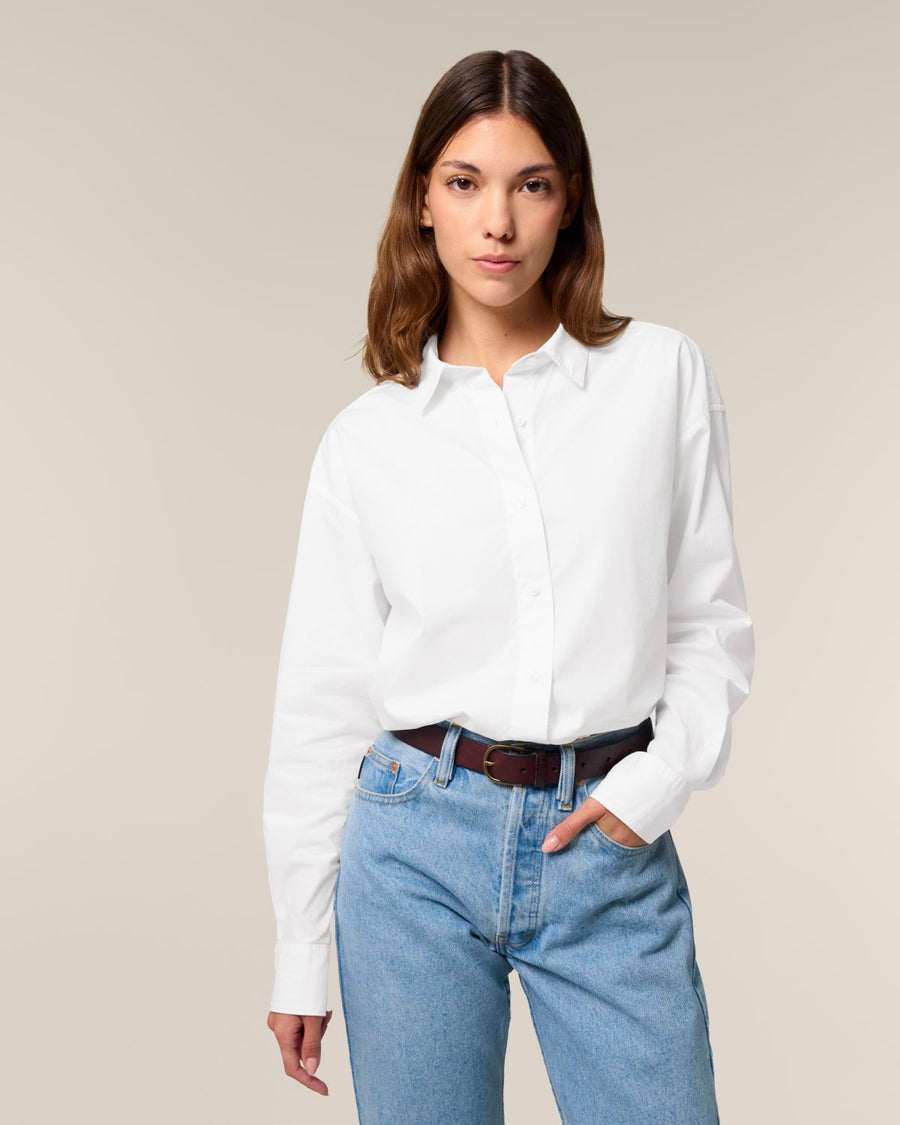 STWW973 Stanley/Stella The Womens Stella Styler Relaxed Poplin Shirt