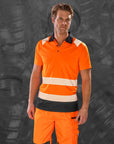 R501X Result Unisex Recycled Polyester Safety Polo