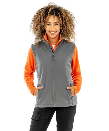 R902F Womens Recycled 2 Layer Soft Shell Bodywarmer